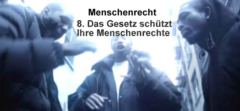 Menschenrecht Nr. 8: Das Gesetz schützt Ihre Menschenrechte